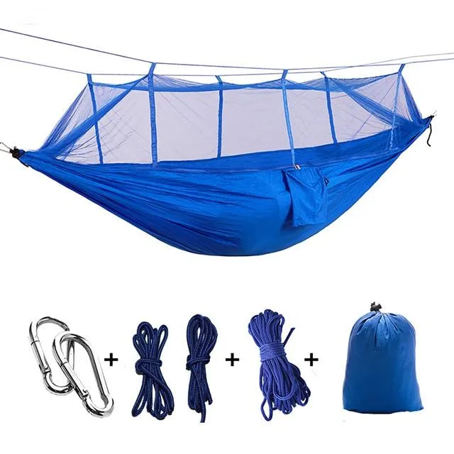 Ultralight Parachute Hammock Hunting Mosquito Net for single and couple.