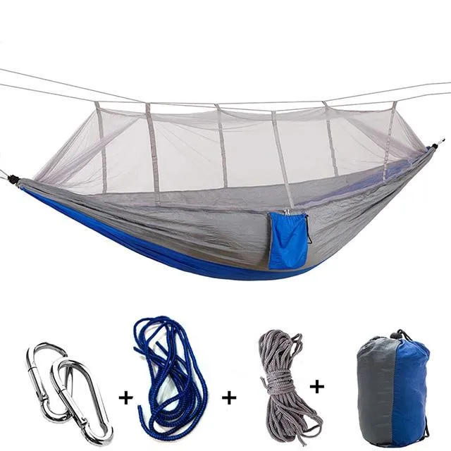 Ultralight Parachute Hammock Hunting Mosquito Net for single and couple.