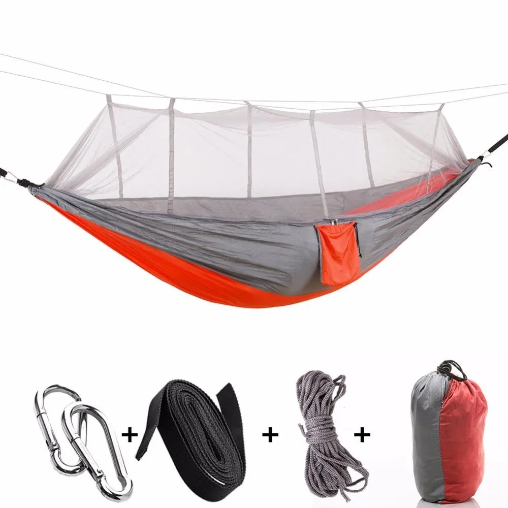 Ultralight Parachute Hammock Hunting Mosquito Net for single and couple.