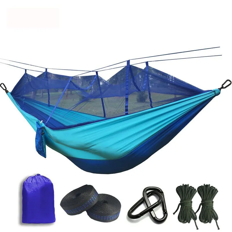 Ultralight Parachute Hammock with Mosquito Net for Outdoor Camping and Sleeping