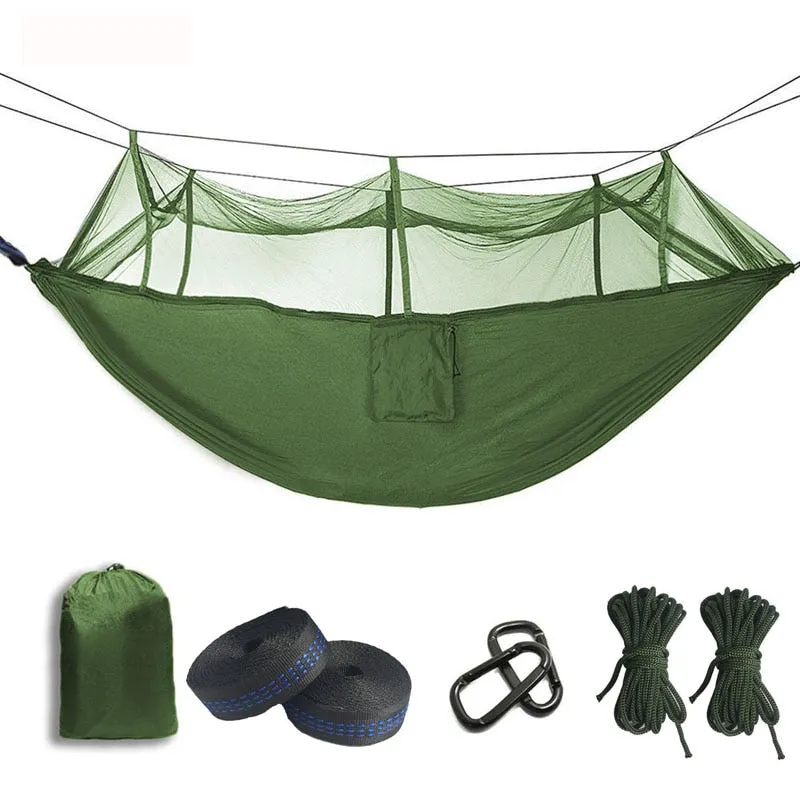 Ultralight Parachute Hammock with Mosquito Net for Outdoor Camping and Sleeping
