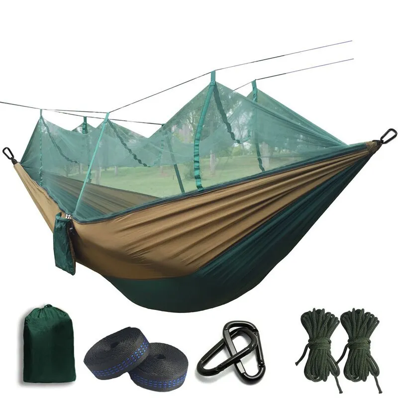 Ultralight Parachute Hammock with Mosquito Net for Outdoor Camping and Sleeping