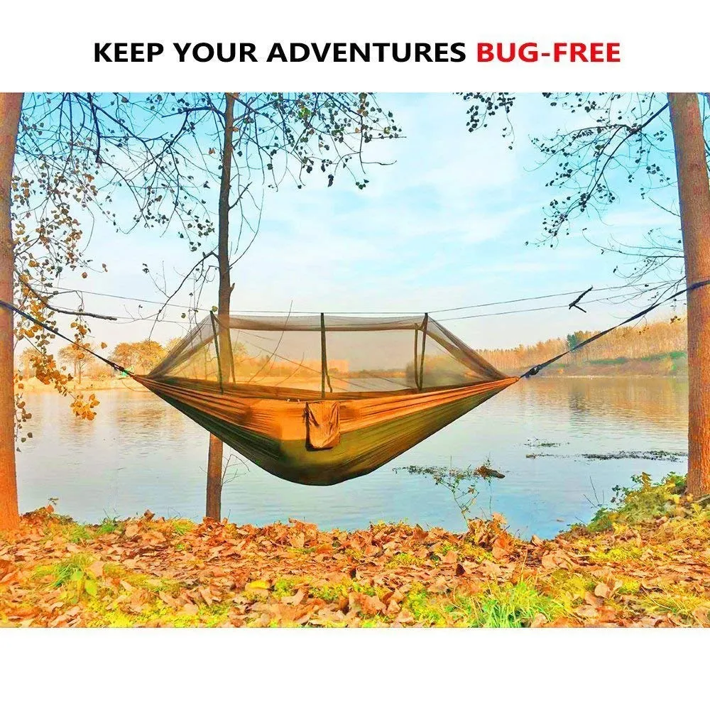 Ultralight Parachute Hammock with Mosquito Net for Outdoor Camping and Sleeping