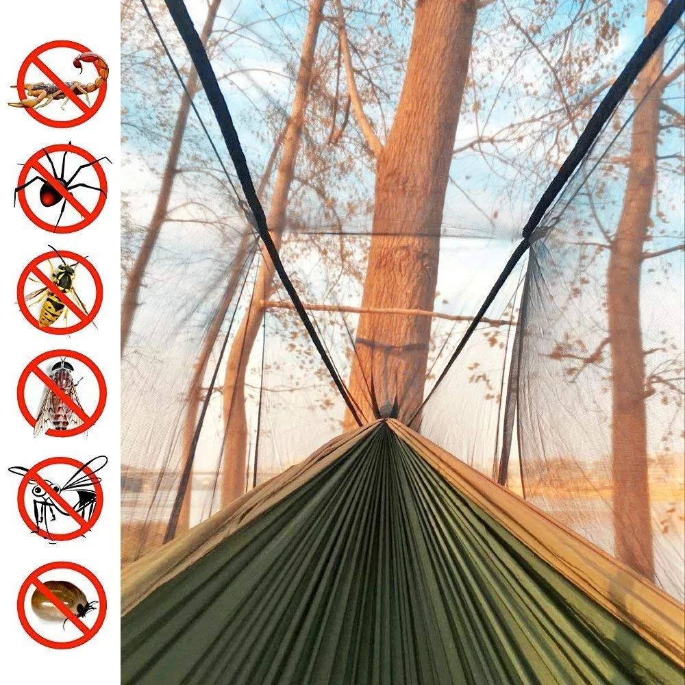 Ultralight Parachute Hammock with Mosquito Net for Outdoor Camping and Sleeping