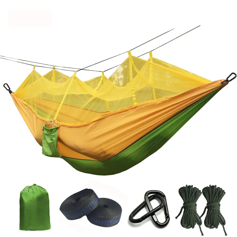 Ultralight Parachute Hammock with Mosquito Net for Outdoor Camping and Sleeping