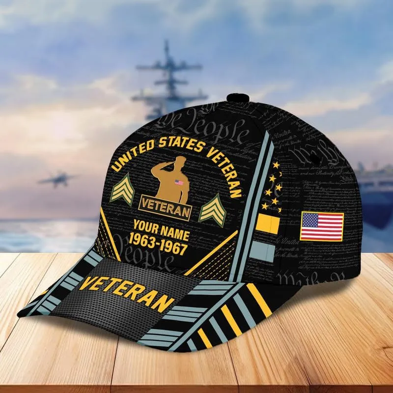 Veteran Hats for Men  Military Veteran Caps, Patriotic Ball Cap, Gift for Veterans Day, Adjustable Design, Tactical Ball Cap