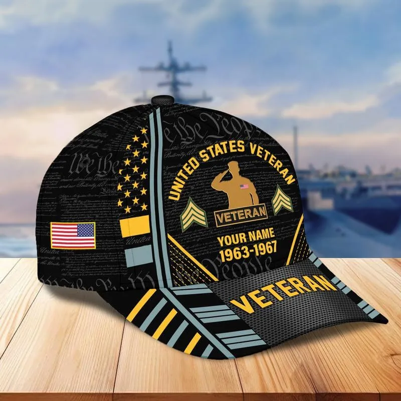 Veteran Hats for Men  Military Veteran Caps, Patriotic Ball Cap, Gift for Veterans Day, Adjustable Design, Tactical Ball Cap